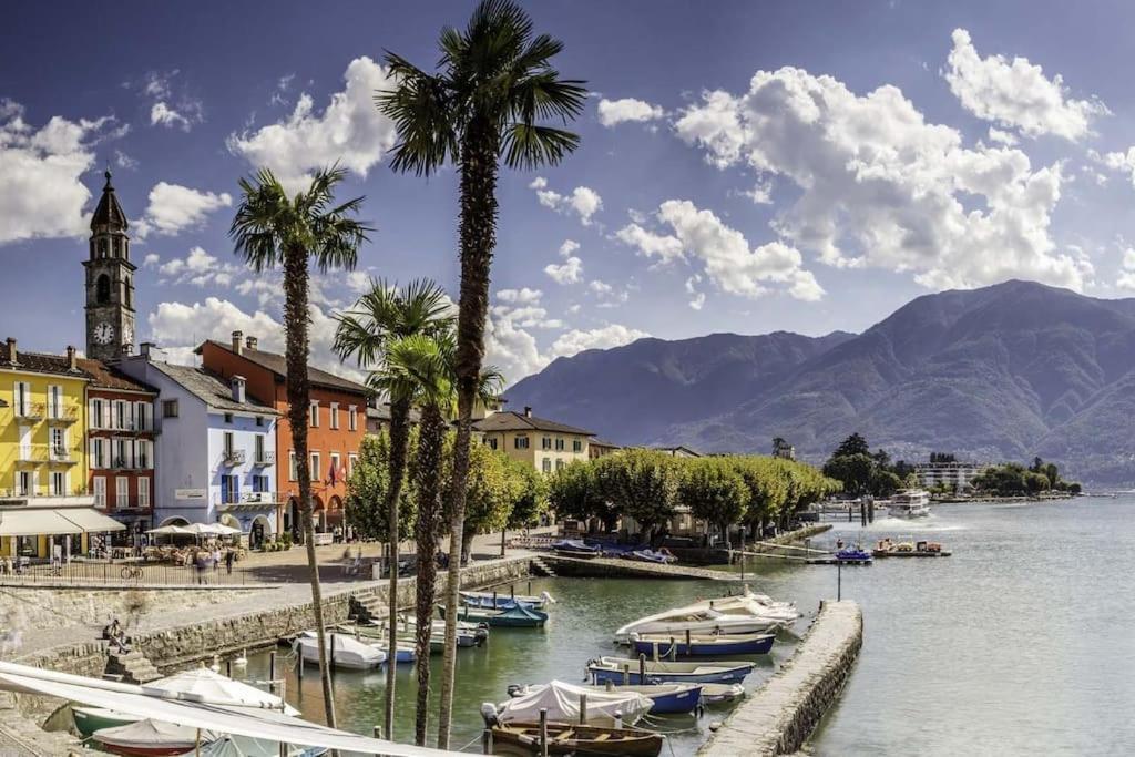 Ascona: Residenza Sabrina,app 2.5 locali e piscina Appartamento Esterno foto